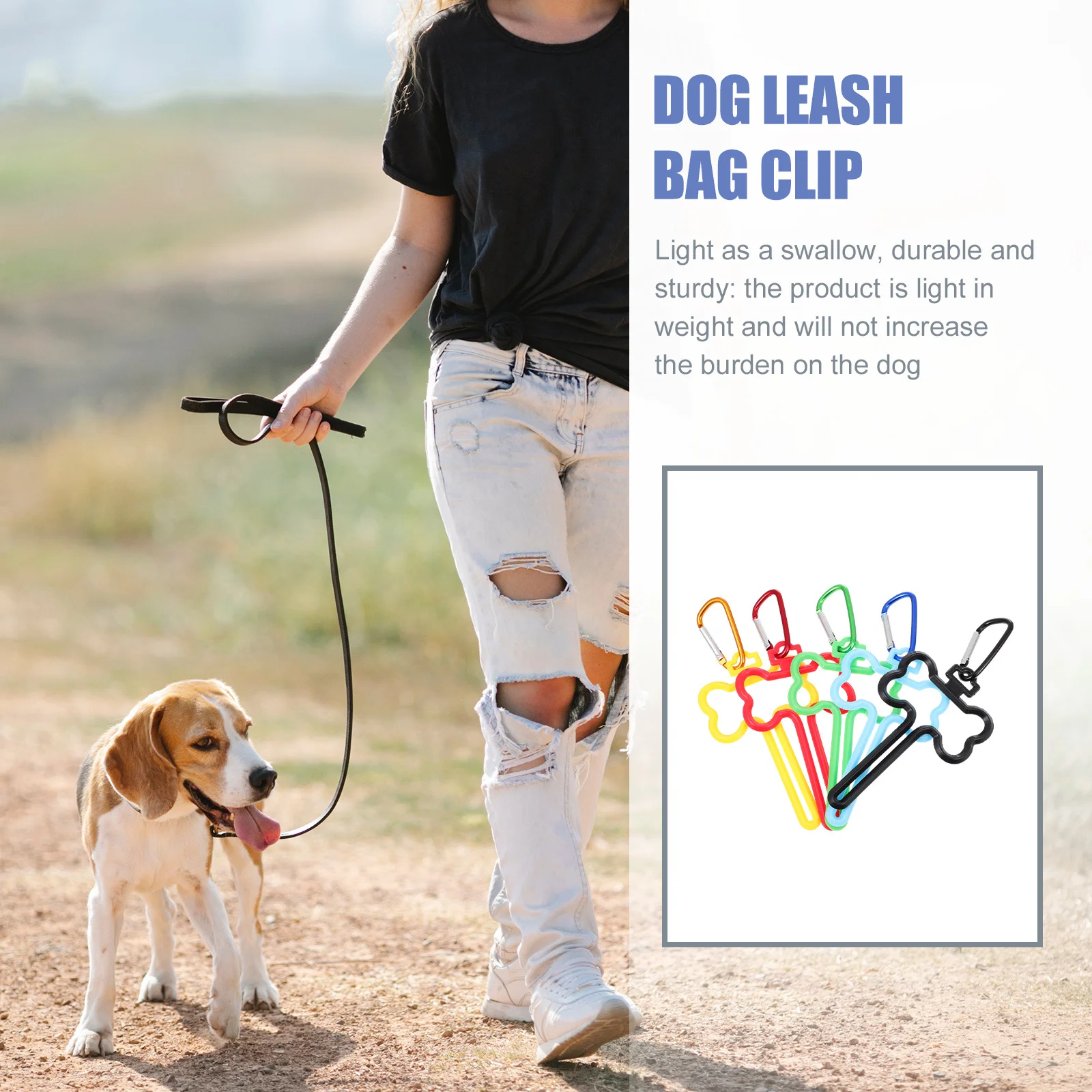 

5pcs Pet Poop Clip Durable Abs Lightweight Portable Dog Waste Carrier For All Leash Types Poop Holder Dog Leash Clip Pet Waste