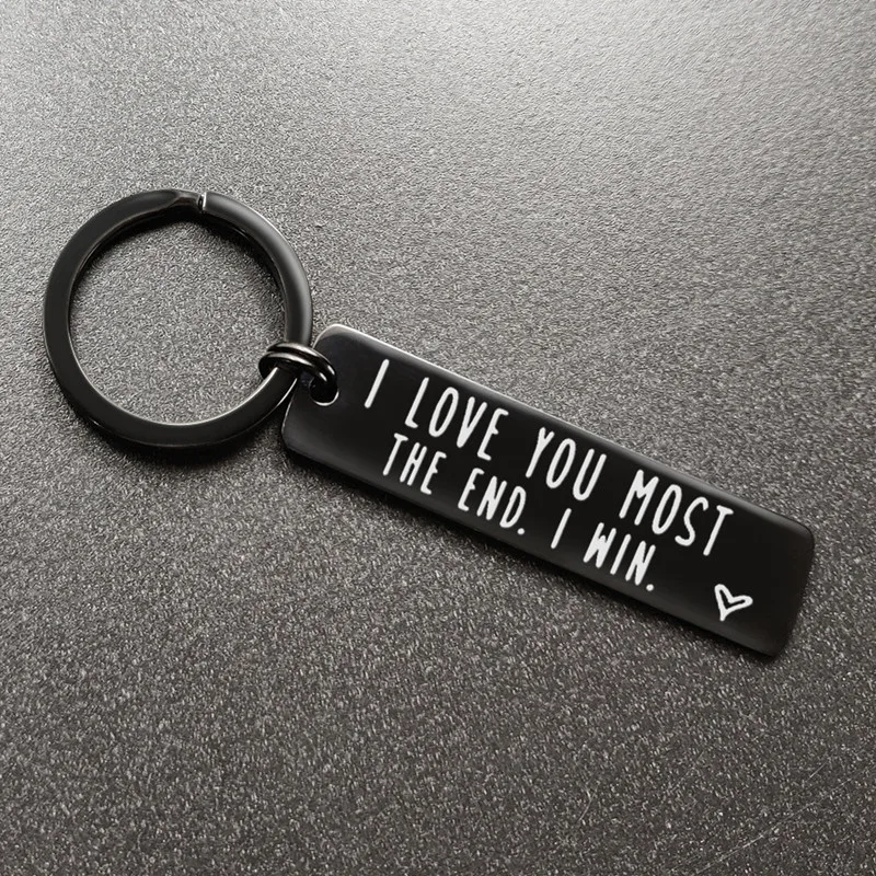 NEW Black Keyring Gifts For Couple Gifts For Boyfriend Girlfriend Cute Keychain Gifts For Men Valentine\'s Day Present