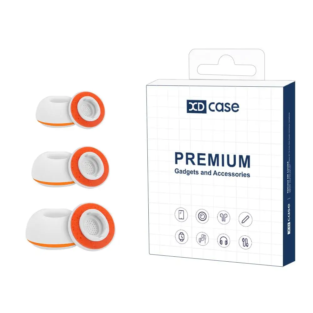 For Samsung Galaxy Buds3 Pro XDcase 3 Pairs Replacement Silicone Sponge Ear Tips, S/M/L Size