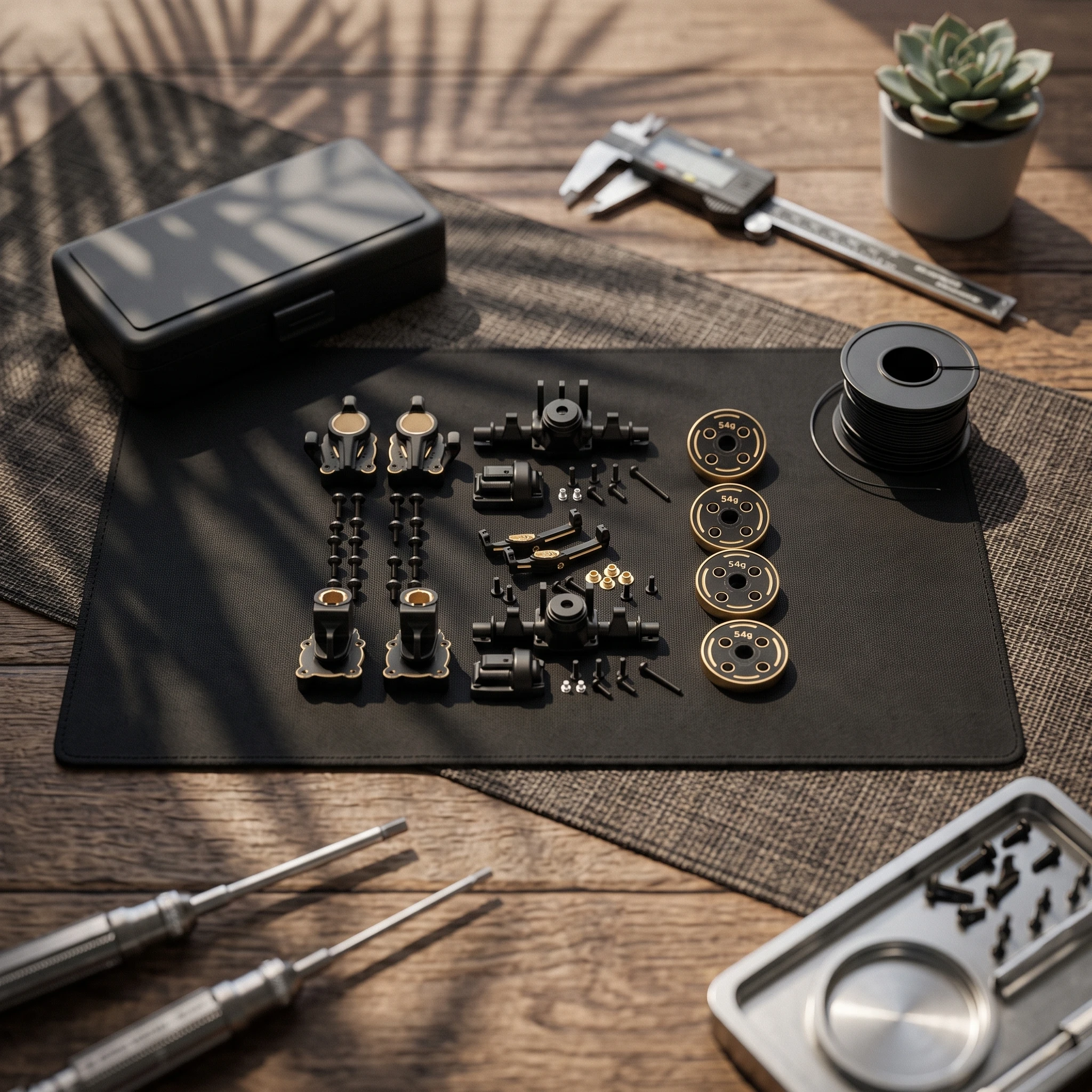 Axle Housing Kit Metal RC Car Parts with Screws RC Screws Kit Allall-Inclusive Long-Lasting for Hobbyists, Custom Builds