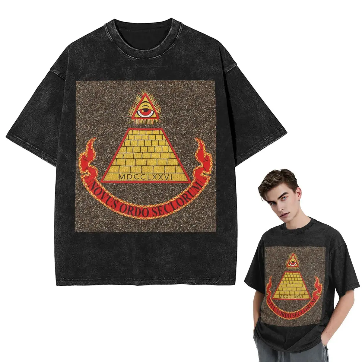 Streetwear T-Shirts Desperately Seeking Susan Washed T Shirt Short Sleeve Hip Hop T-Shirt Tops Tees for Men Women