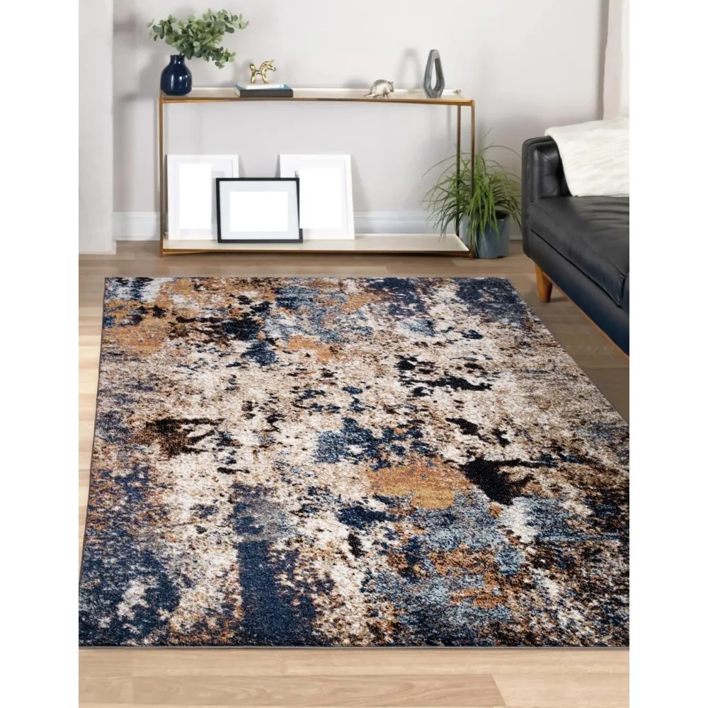 

Area Rugs - 5x8 Non-Shedding, Abstract Rugs for Kitchen, Living Room, Bedroom, Dining Room, Entryway