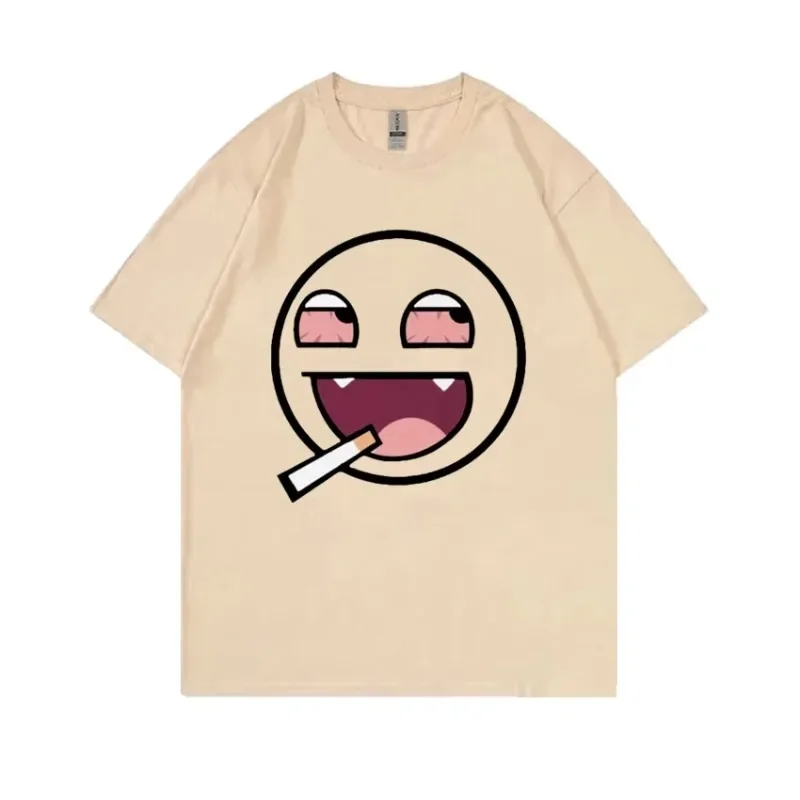 Epic Face Domo Kun Funny Meme T Shirts Casual 100% Cotton Oversized Tshirt Men Women Summer O-Neck Fashion High Quality T-Shirt