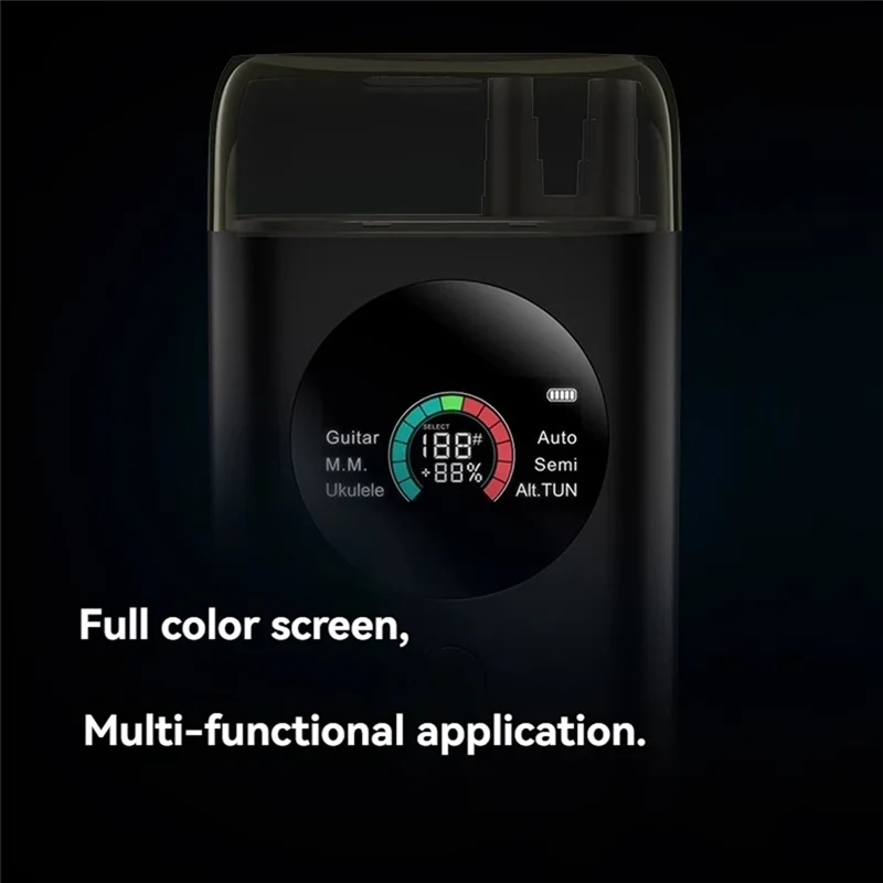 

CGDS-Smart Automatic Guitar Tuner, Full-Color LCD Screen - Metronome & String Winder - For Electric Guitars, Acoustic Guitars