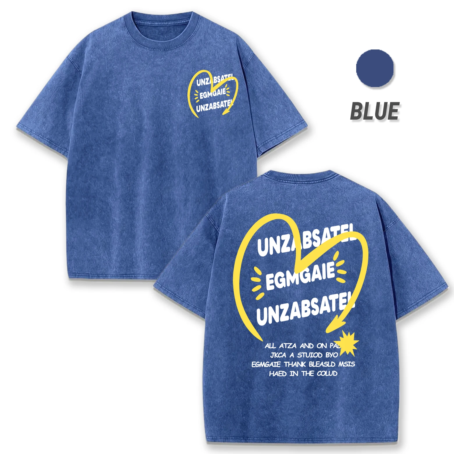 

Мужская стираная футболка с принтом «Солнечный и веселый», модная хлопковая футболка с коротким рукавом в стиле хип-хоп, летняя одежда, повседневный топ большого размера