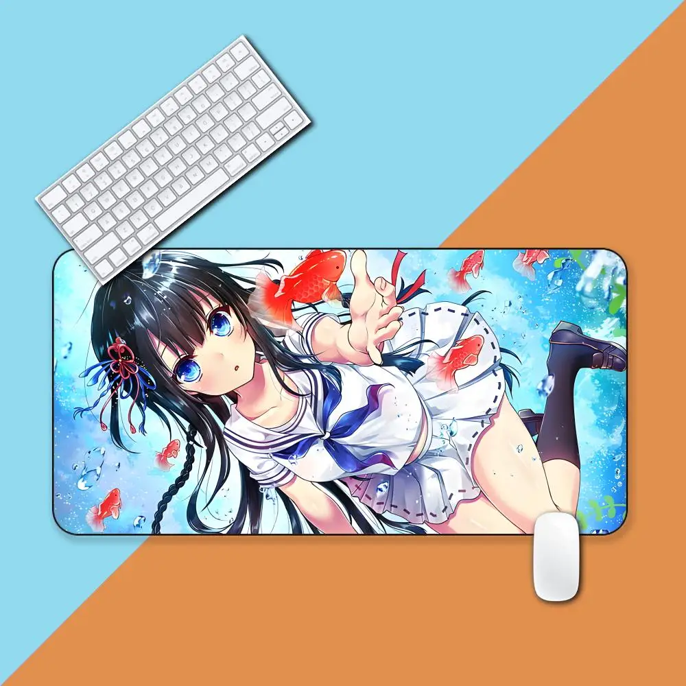 JK زي مدرسي فتاة ماوس الوسادة المطاطية الكمبيوتر المحمول لعبة رسمية سوبر الملونة طباعة الجمالية جميلة الأزياء الفاخرة حصيرة