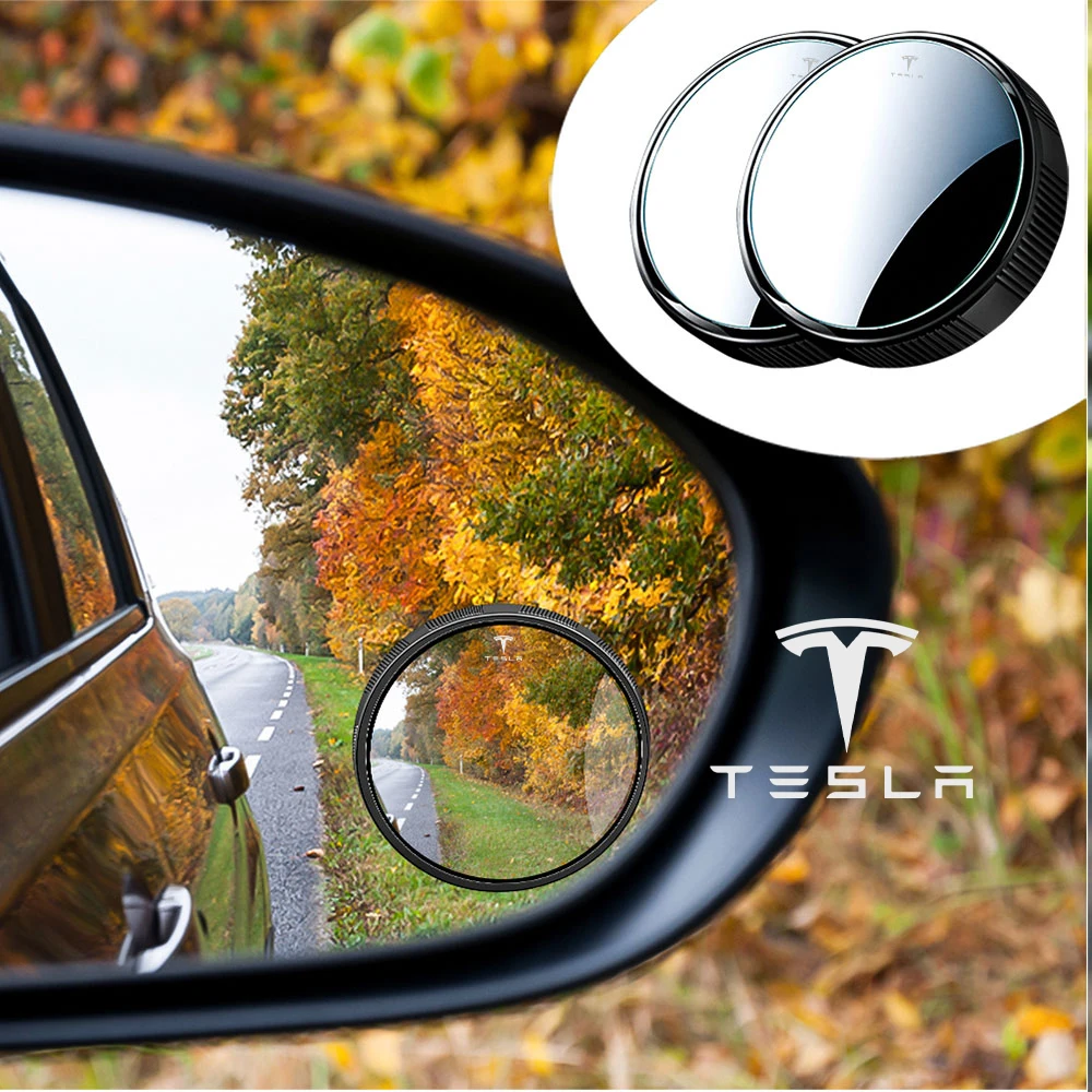 

2 шт./компл., вспомогательное зеркало заднего вида на 360 градусов, автоаксессуары для Tesla Model X Roadster Invader SpaceX Model 3