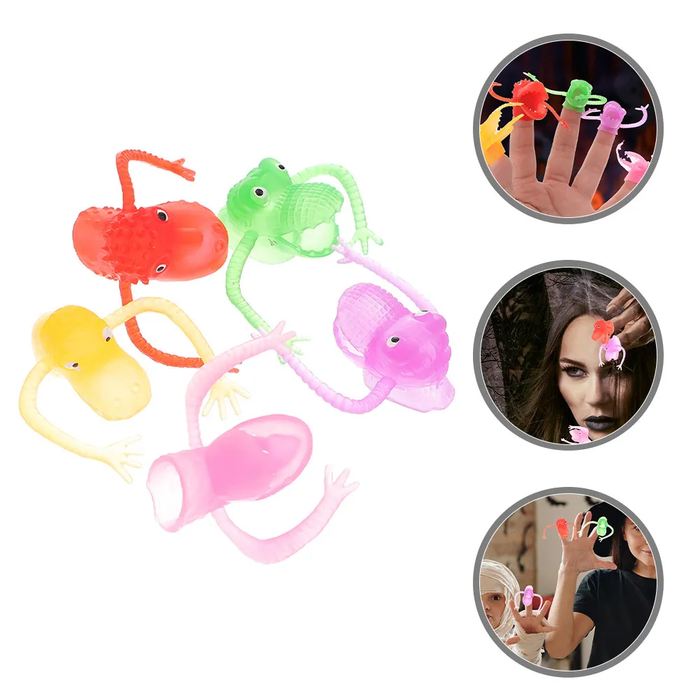 

5Pcs Mini Dinosaur Finger Puppets Versatile Dino Finger Covers for Toddlers Playtime Learning Games Outdoor Fun Stocking