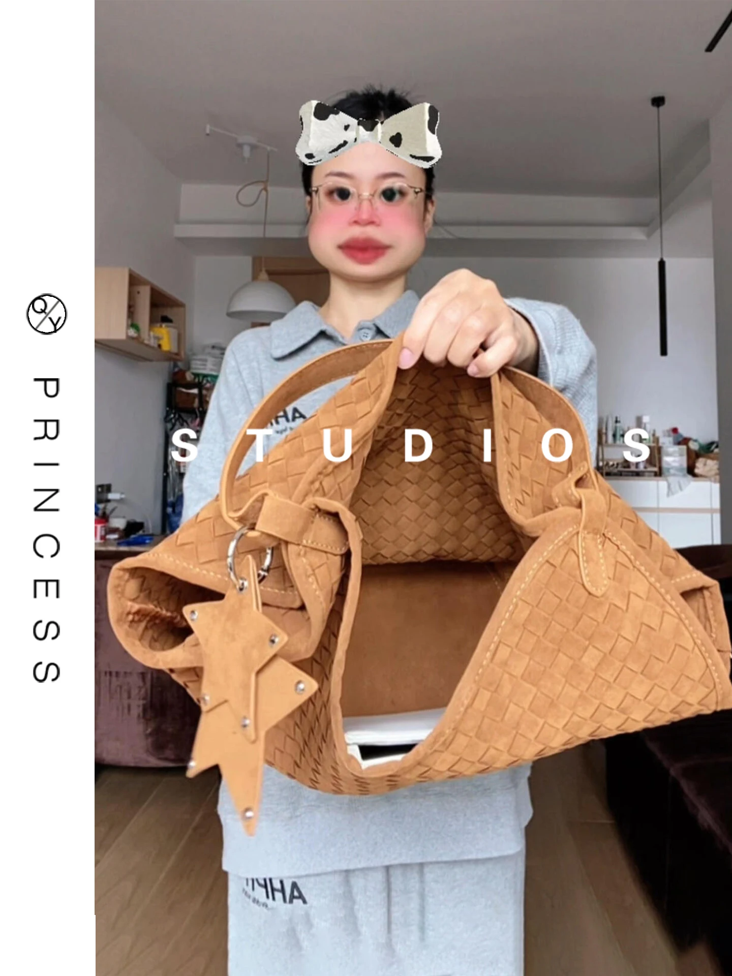 

Высококачественная уникальная большая сумка-мешок Capaci Basket Weave, женская сумка-тоут, новинка 2025 года, пригородная сумка, сумка из мягкой кожи