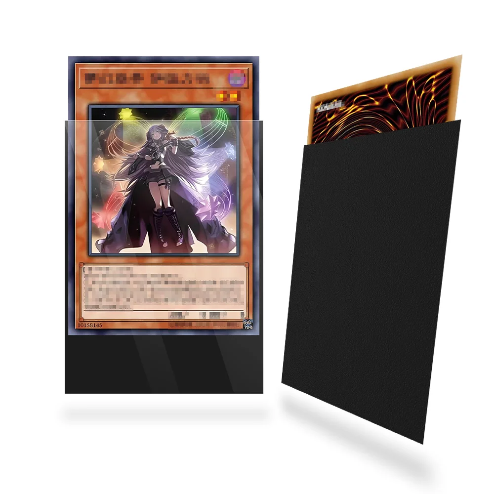 100 Stück 62x89mm Mattierte Weiche Kartenhüllen Top Loader Weiche TCG-Schutzhüllen für YGO Japanische Sammelkarten – Detail 4