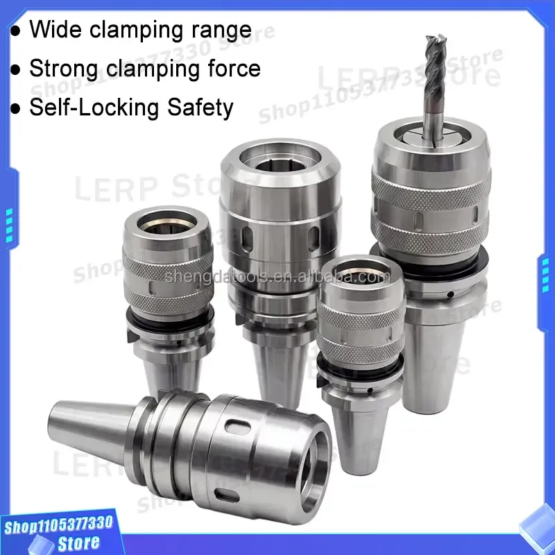 BT40 SC Milling Chuck Holder Kit 0.002mm Runout High Precision for CNC Machine Strong Clamping Power Tool Accessories Set