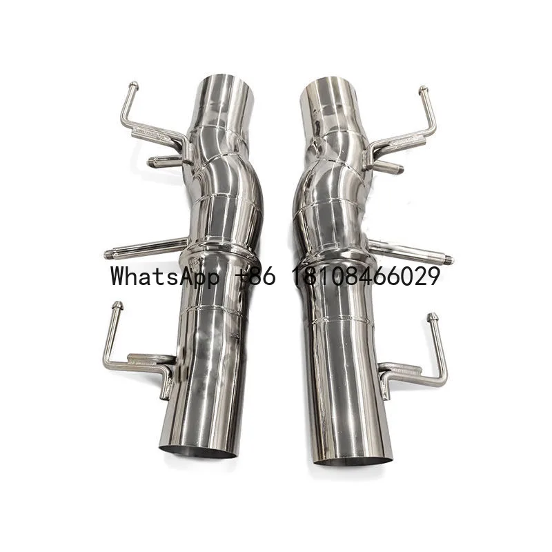 High Quality Manifold Headers With Heat Wrap Ferrari Sf90 3.9t V8 2019+ Ss304 Downpipe Tuning  Muffler Exhausts