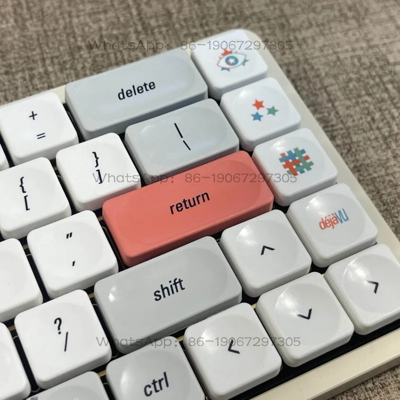 Dual vision theme keycap PBT hot sublimation low shaft keycap retro style