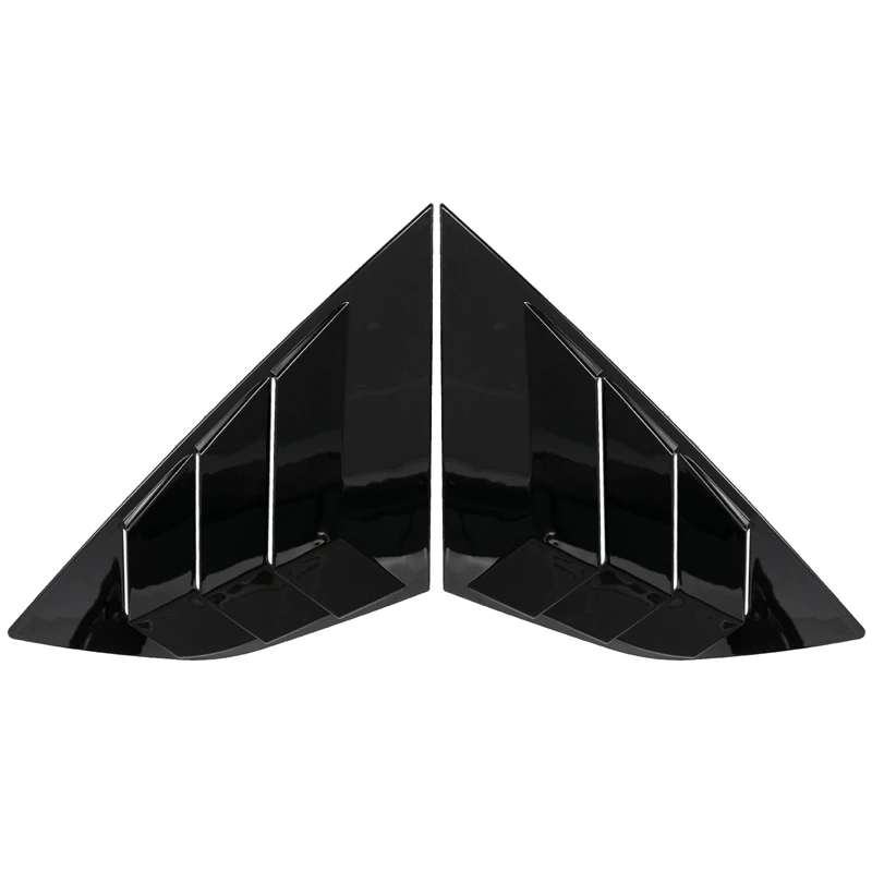 Gloss Black Rear Side Vent Quarter Window Louver Shutter Cover Replacement For Ford Focus MK3 ST RS Hatchback 2012-2018