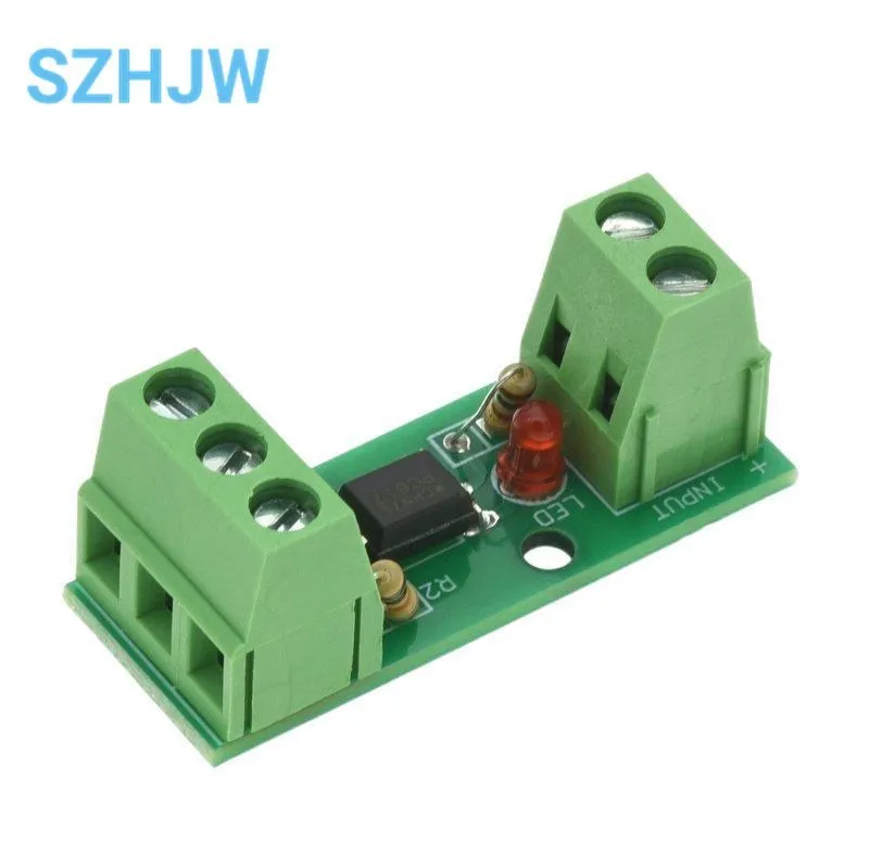 1 Channel Way Optocoupler Isolation Module PC817 EL817 3V-5V 12V 24V Photoelectric Isolator Rail Holder PLC Drive Motor Board