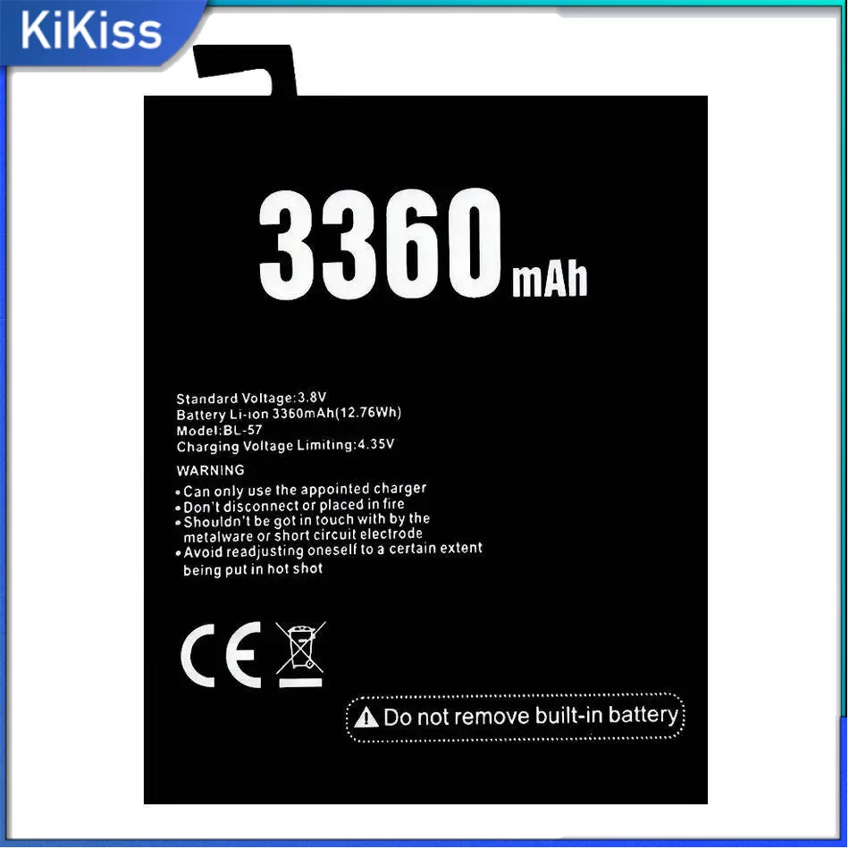 

Reliable Power For Doogee Shoot 2 BL-57 3360Mah Mobile Phone Battery