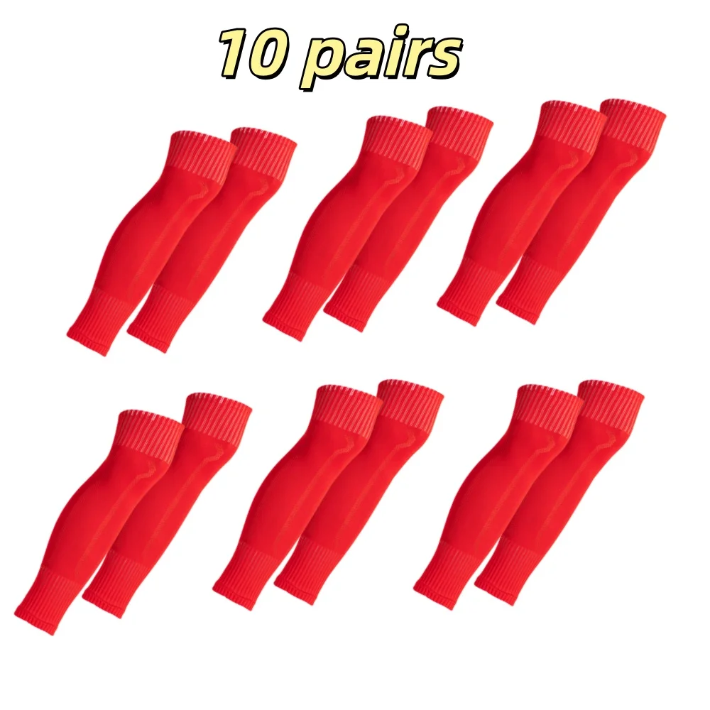 10 زوج/وحدة غطاء جوارب كرة القدم الضاغطة، تدفئة الساق الضاغطة، جوارب العجل الممتصة للعرق #3