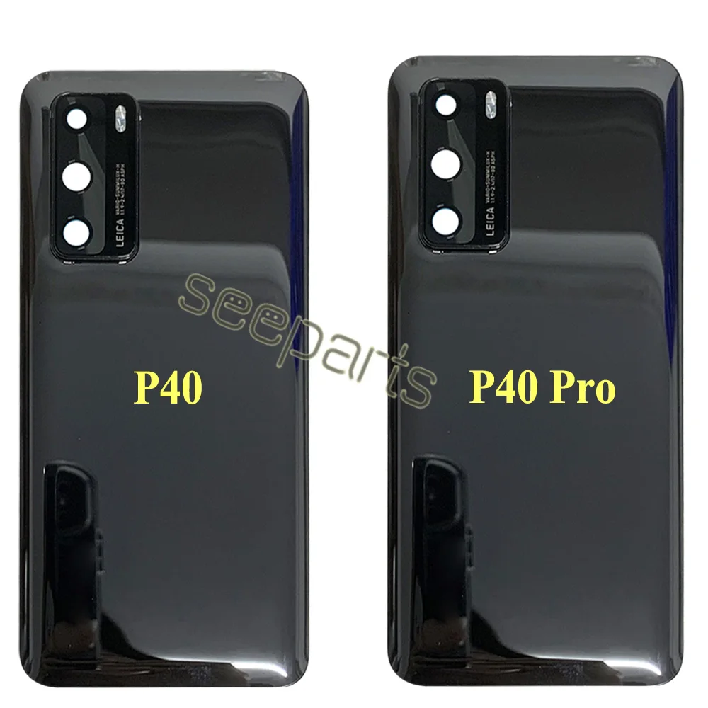 For Huawei P40 Pro Battery Cover Rear Door Housing Back Case For Huawei P40 Battery Cover With Camera Glass Lens