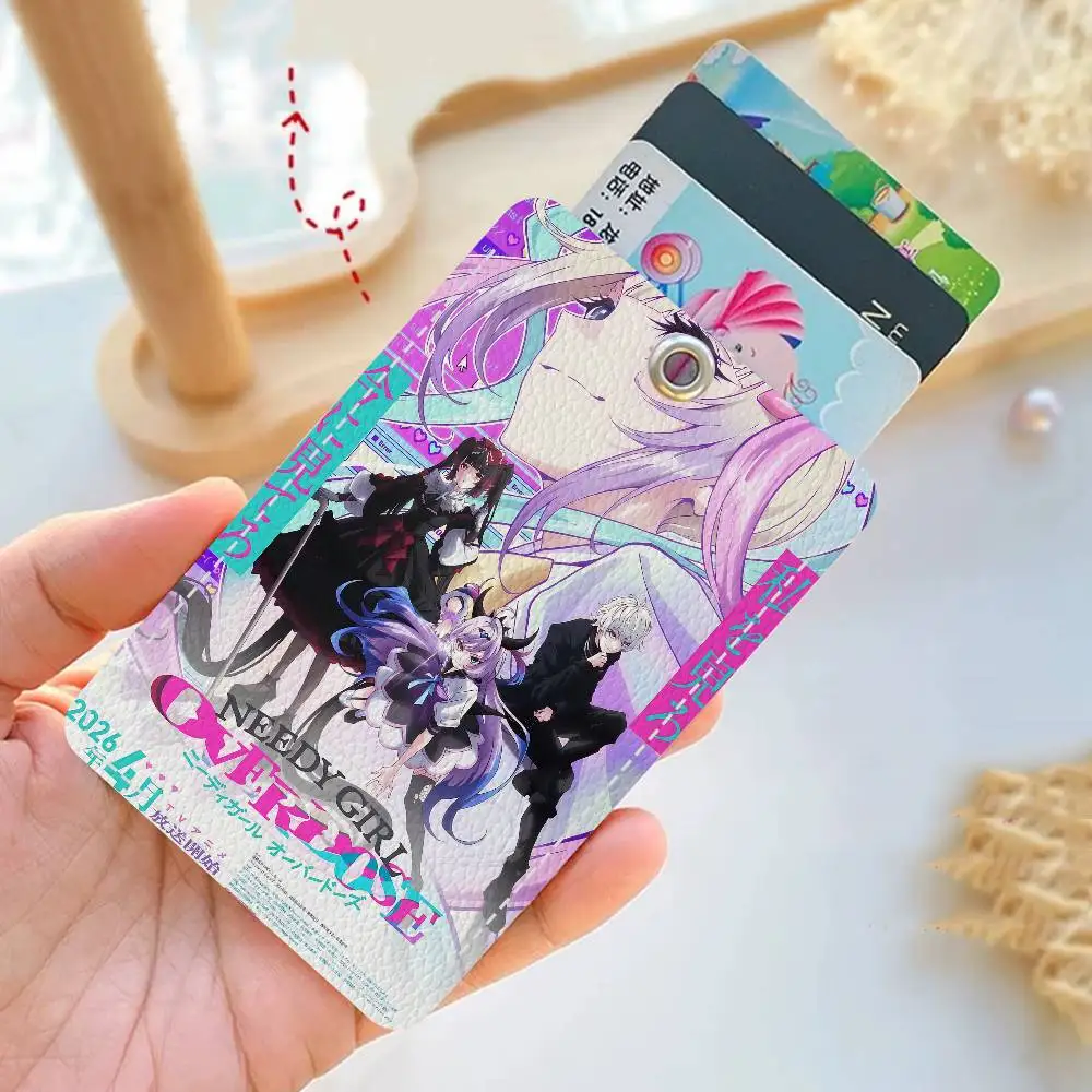 

Game N-Needy Girl O-Overdose Keychain With Access Card Holder, Bus Pass & Meal Card ID Bank Card Protective Case For Security