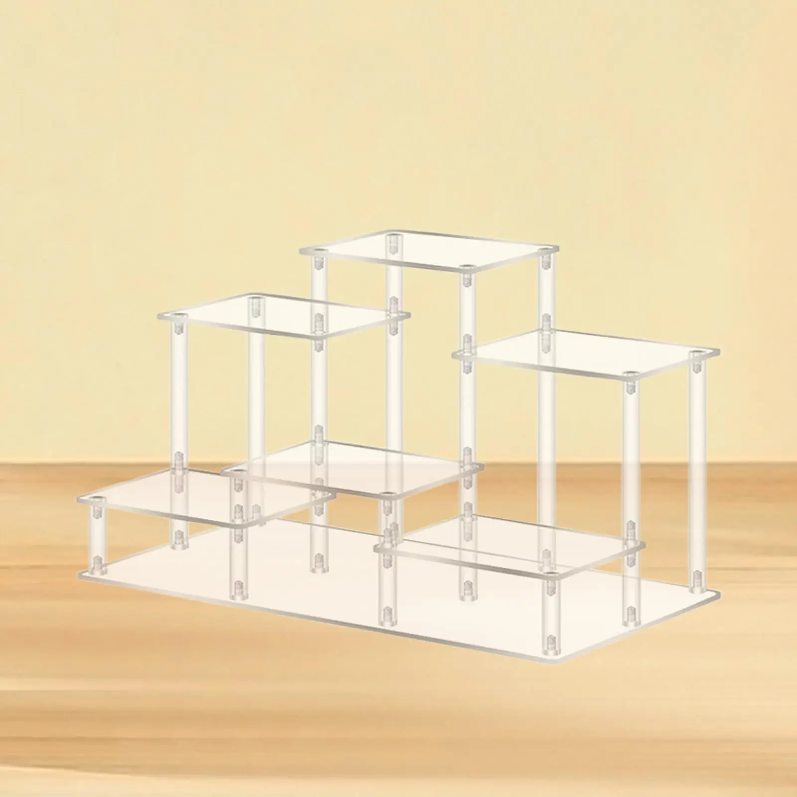 

Acrylic Riser Display Shelf Collectibles Display Shelf for Jewelry Glasses