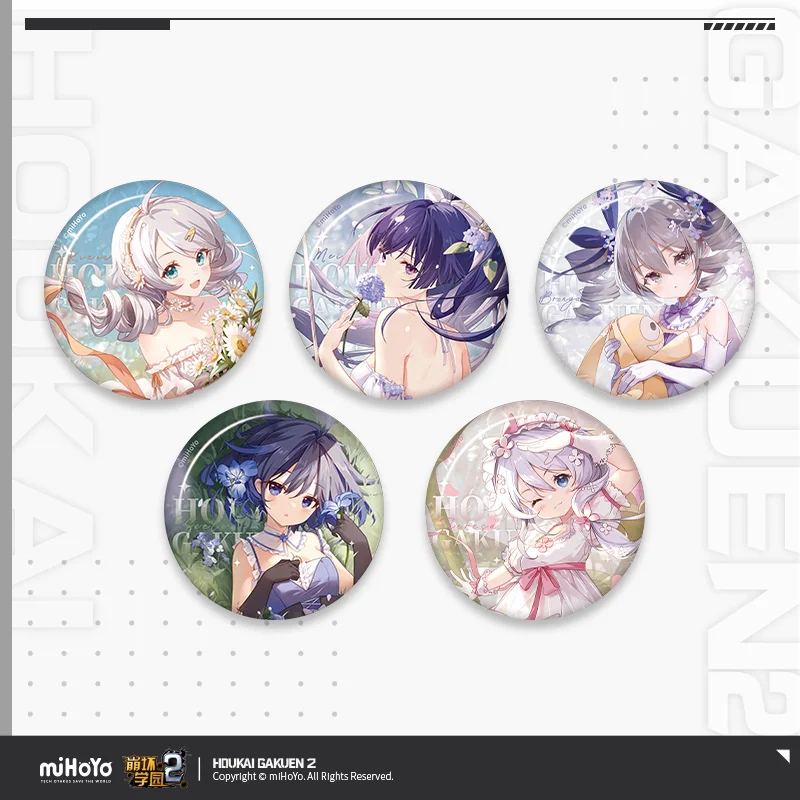 2025-anime-jogo-houkai-gakuen-2-memorias-de-escolher-flores-flandres-emblema-kia-raiden-mei-bronya-broche-botao-mihoyo-presente