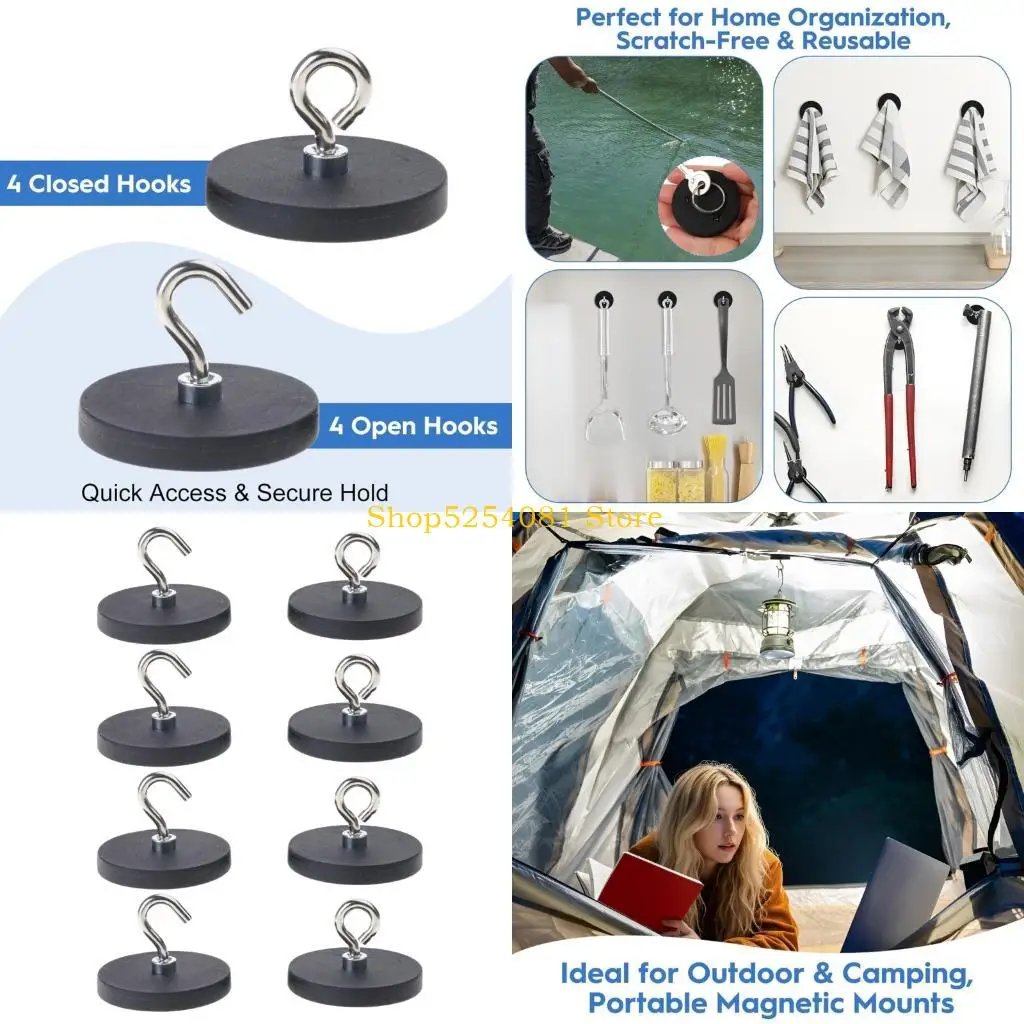 

Магнитные крючки AXYC с резиновым покрытием. Магниты с высокой тяговой способностью для использования тяжелых инструментов.