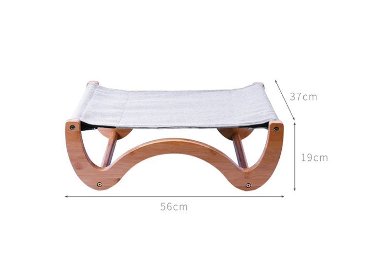 Cat Hanging Bed  bamboo frame M shaped cat Sleeping Hammock