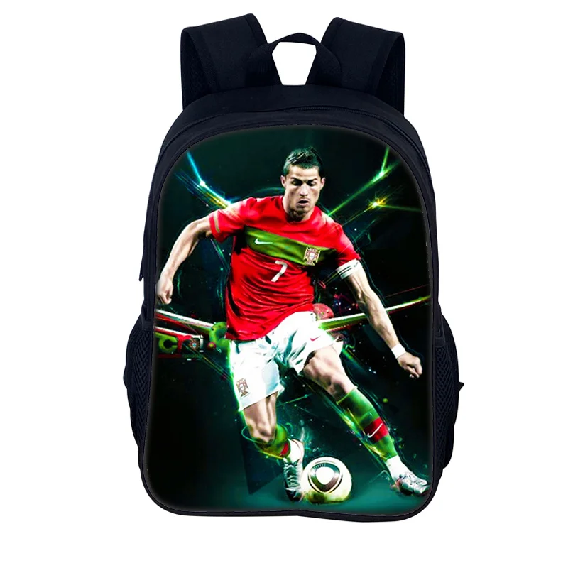 CR-7 Ronaldo Poster Bag, Football Backpack, Student Bag, Children's Backpack, Football Star Gift, Cheap Anime Gift