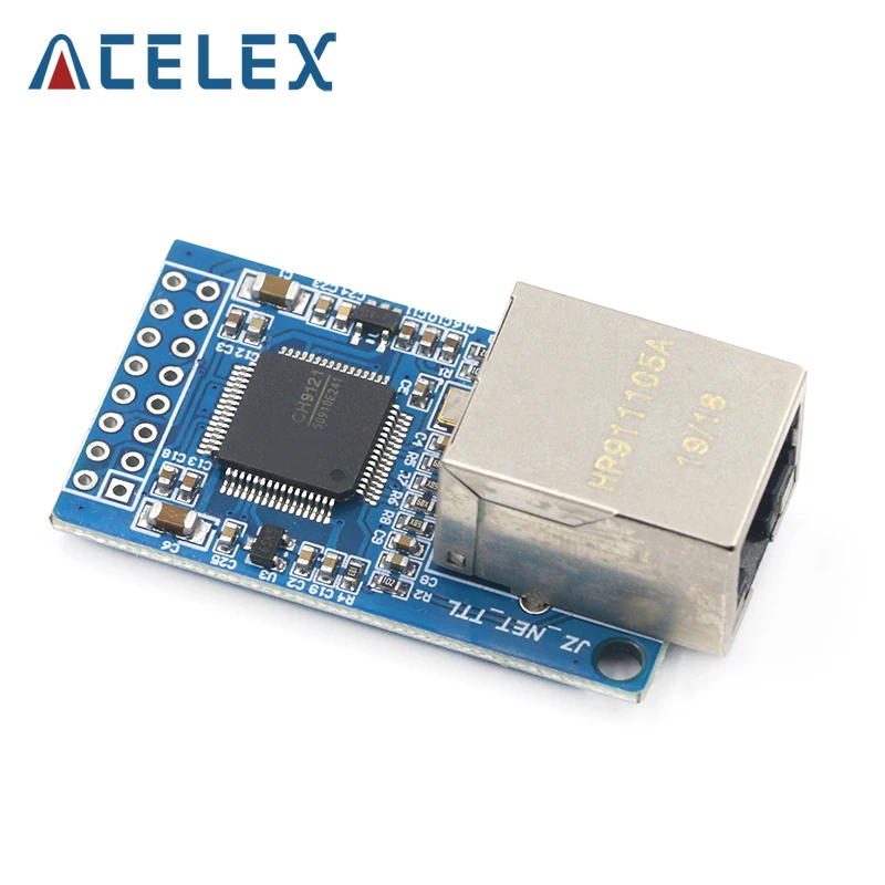 CH9121 Rede Módulo UART porta serial para Ethernet módulo de rede servidor serial módulo TCP/IP 51/STM32 3.3V 5V