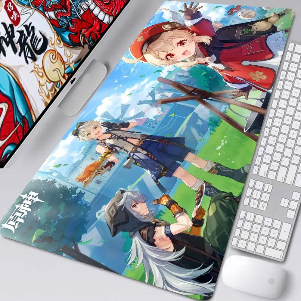 Klee Anime G-Genshin Impact Mousepad Non-slip Suitable For Office Computers Laptops E-sports Game Desk Mats XXL Keyboard