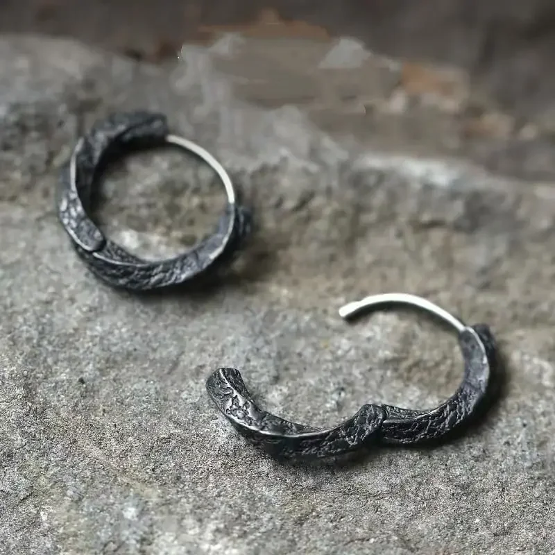 Original Mobius Earrings High End Plain Hoop Earrings for Men Fashion Male Jewelry