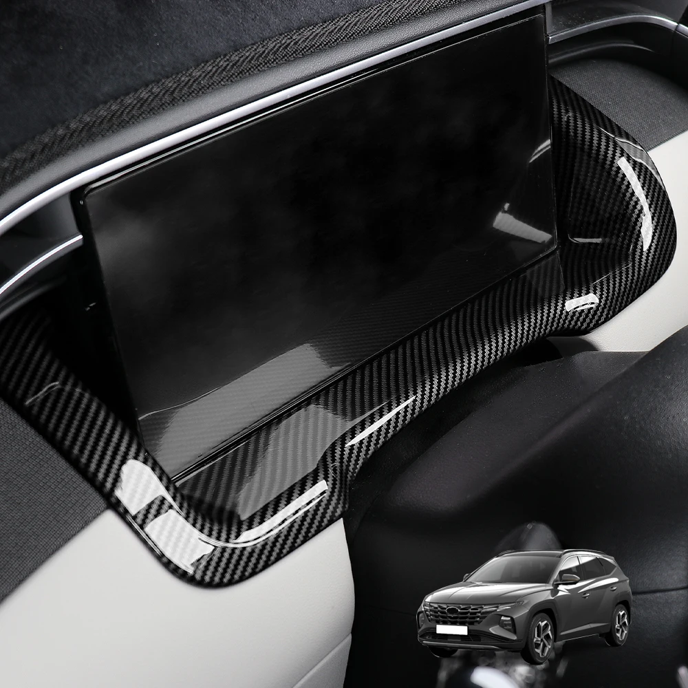 

For Hyundai Tucson NX4 2022 2023 2024 Center Console Dashboard Frame Panel Decoration Cover Trim Carbon Fiber Car Accessories