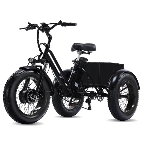 Electric Tricycle for Adults,500W Electric Trike,Electric Bicycle,20"x4.0"Fat Tire Electric Trike Fat Tire 3 Wheel electric bike