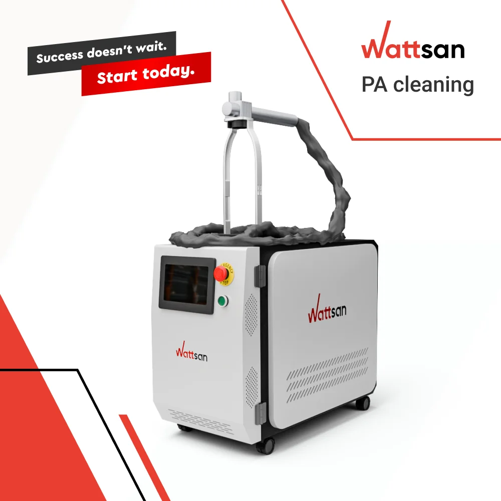 

Wattsan PA Pulse Air Laser Cleaning Machine 100-300W with Fiber Pulse Technology for Rust and Metal Removal