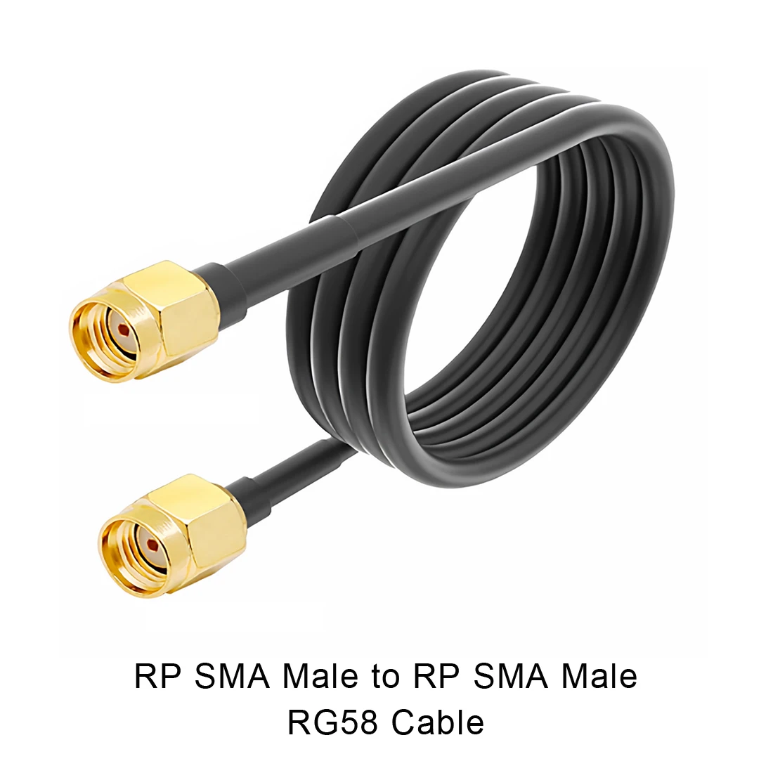 Modem Coaxial Cable RP SMA Male Plug Connector Switch RP SMA Male Plug Connector RG58 Cable Pigtail  50cm 20