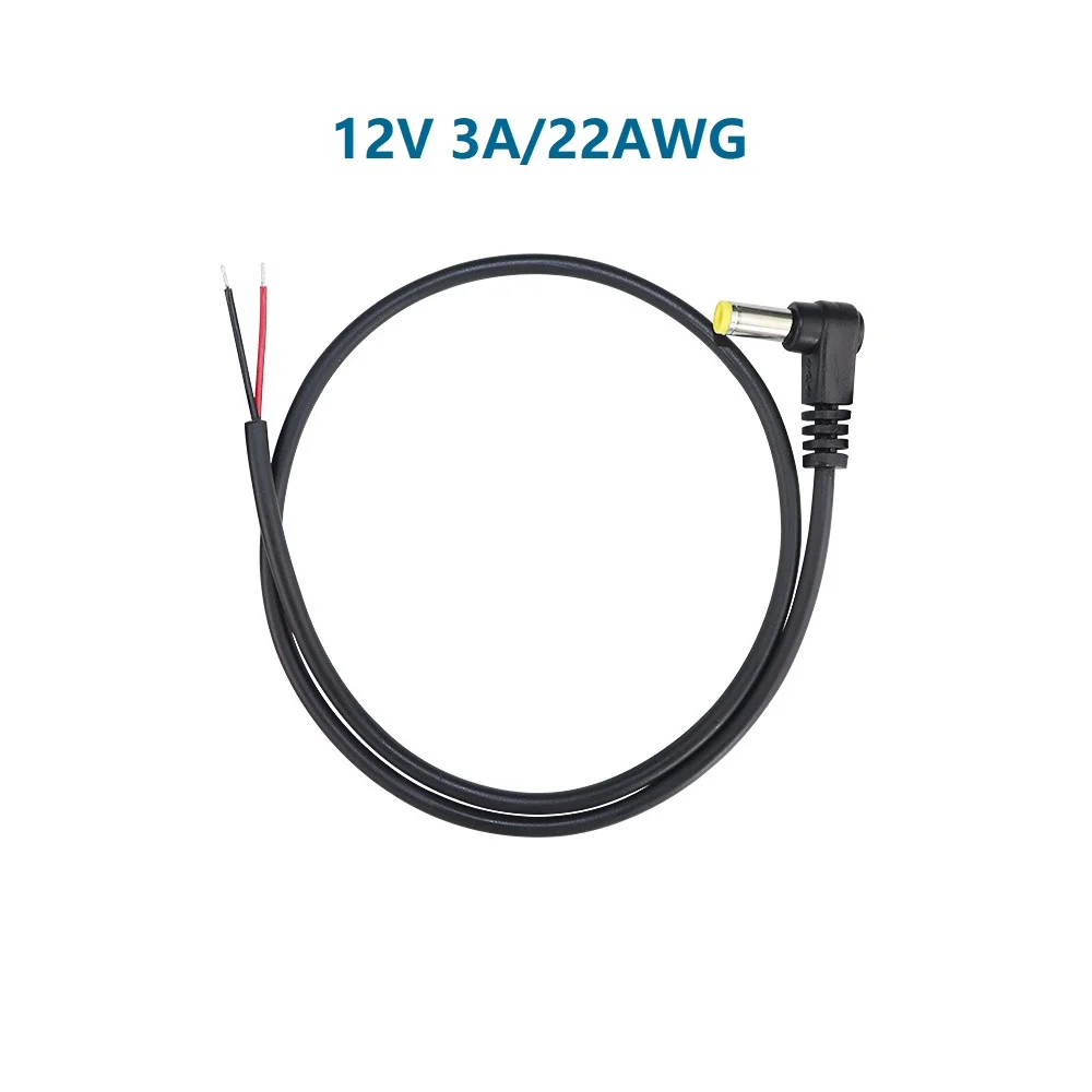 RUITROLIKER 5.5×2.1 MM DC Power Pigtail Cable, Compatible for CCTV Cameras