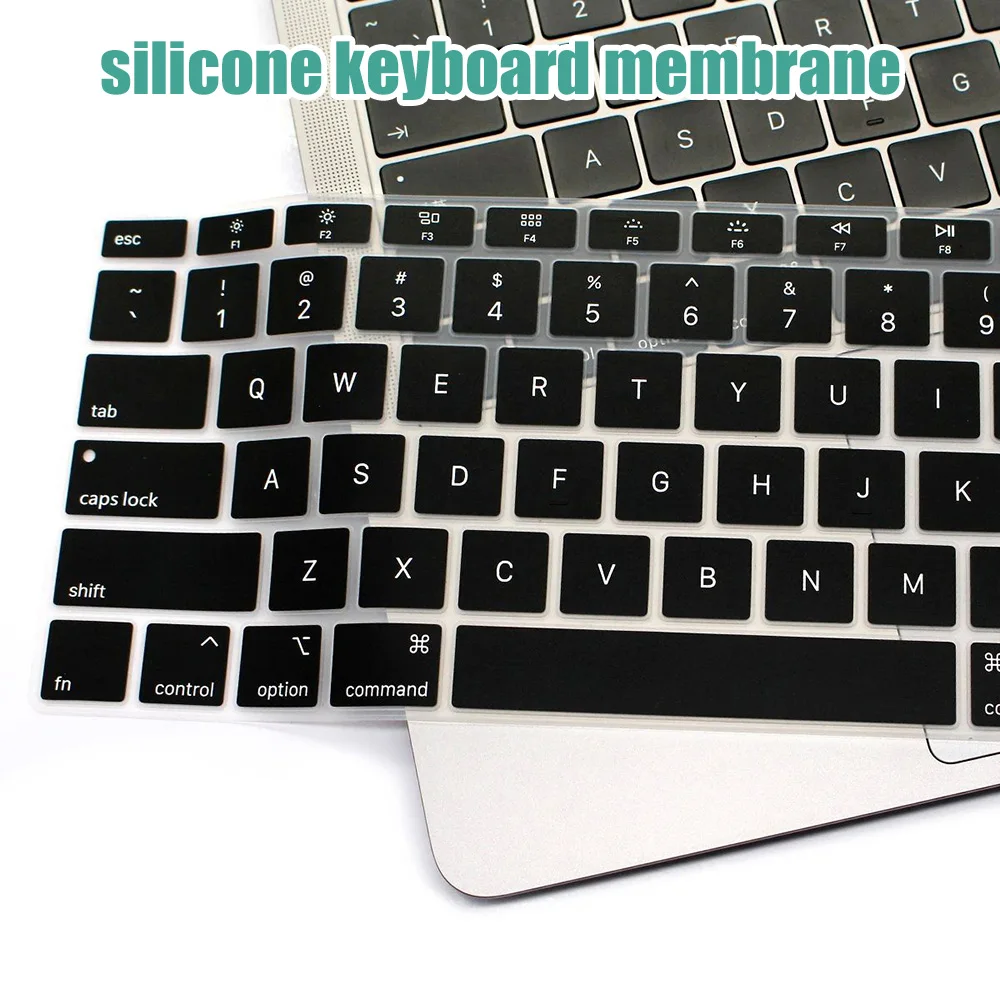 Silicone Keyboard Cover Skin For MacBook Series Ultra Thin Transparent Waterproof Dustproof Reusable Keyboard Protector Film New