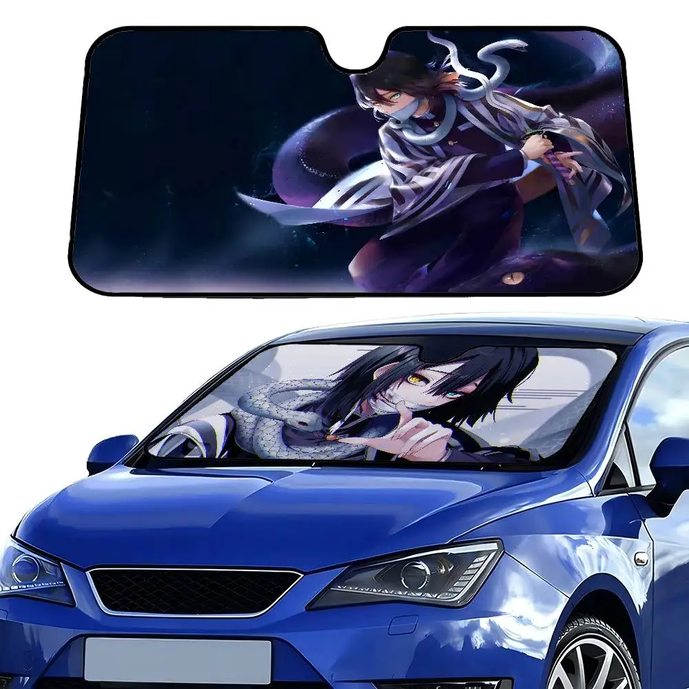 

Obanai Iguro персонализированный солнцезащитный козырек на лобовое стекло автомобильный чехол солнцезащитный козырек авто солнцезащитный козырек автомобильные чехлы автомобильная солнечная защита