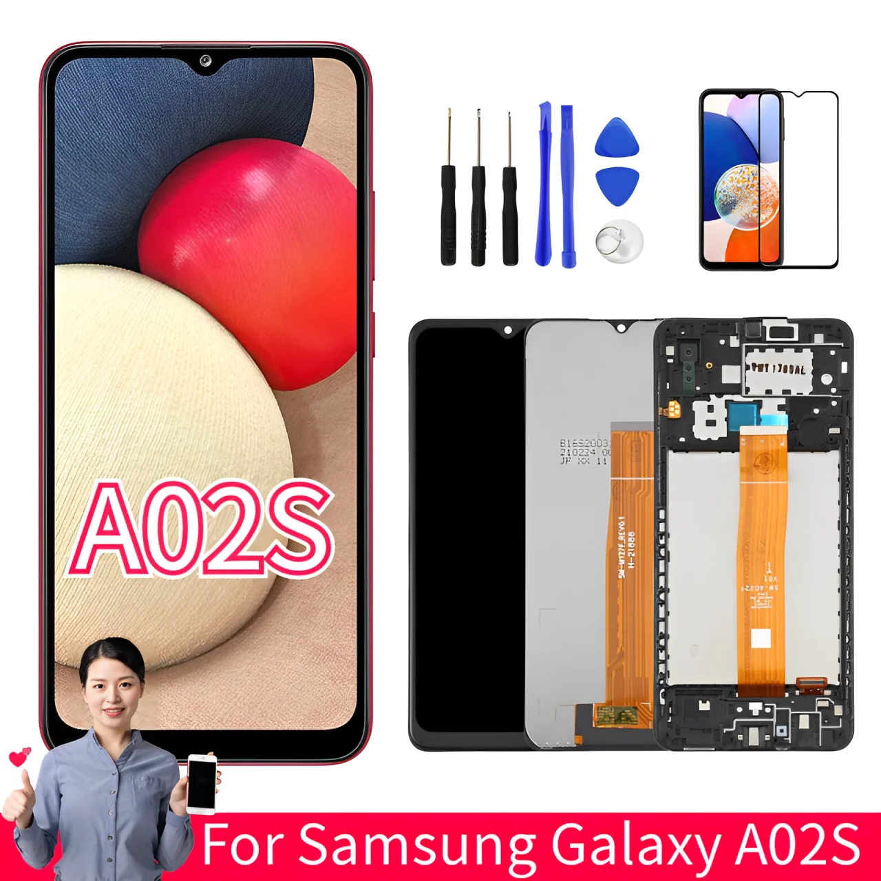 

6,5-дюймовый экран A025F для Samsung Galaxy A02S, ЖК-дисплей SM-A025F/DS A025U A025G A025M, дигитайзер сенсорного экрана SM-A025V