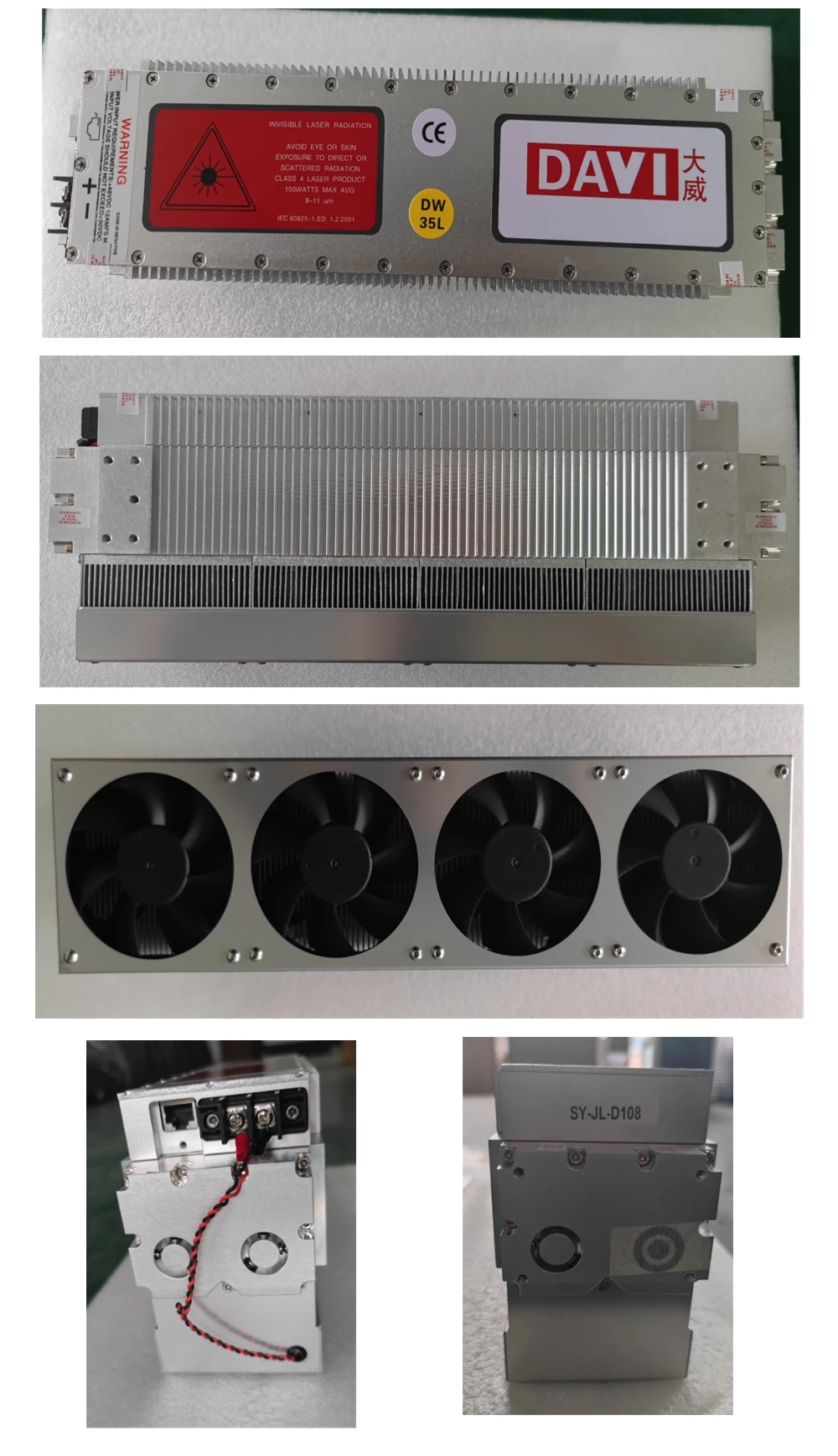 

DAVI 60W RF CO2 Металлическая лазерная трубка D60 D40 35L Радиочастотная маркировка металлических труб Детали станка для резки Быстрая маркировка для неметаллов