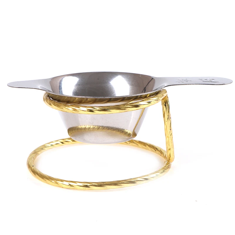 Accessori per colino da tè con imbuto per foglie di tè a maglia fine con filtro per tè in acciaio inossidabile 1PC