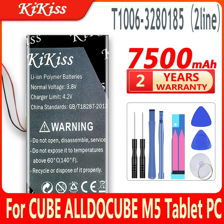 

KiKiss 7500mAh T1006-3280185 Battery for CUBE ALLDOCUBE M5 Tablet PC Replacement Batteries