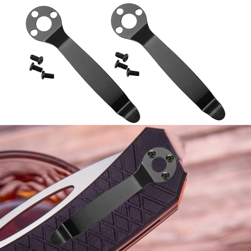 Clip posteriore Clip posteriori pieghevoli per strumento tascabile con fodero pieghevole 2 set