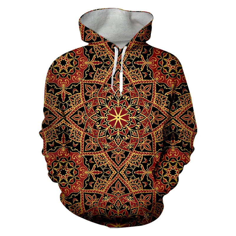 

Golden Flower Symmetry 3D Print Hoodie Men Women Oversize Best-quality Essentials Sweatshirts Hip Hop Streetwear Pullover Custom