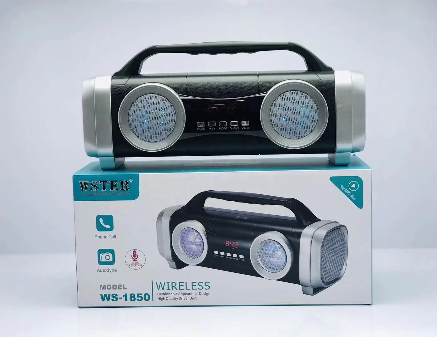 Original WSTER WS1850 Support USB TF CARD FM RADIO Trending Products 2021 New Arrivals Outdoor Speaker System