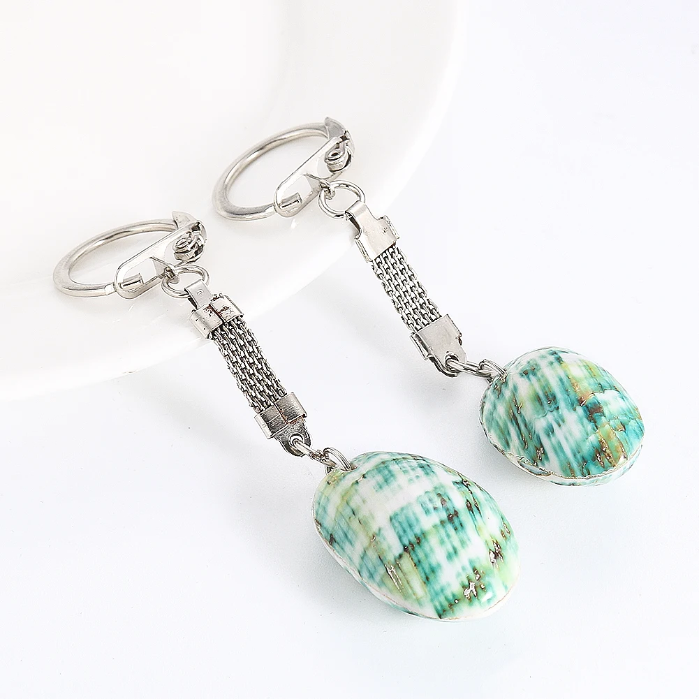 Böhmen Stil Muschel Schlüssel ringe für Frauen exquisite Tasche Auto Schlüssel ring Anhänger Ornamente Meer Souvenir Modeschmuck Geschenke – Detail 4