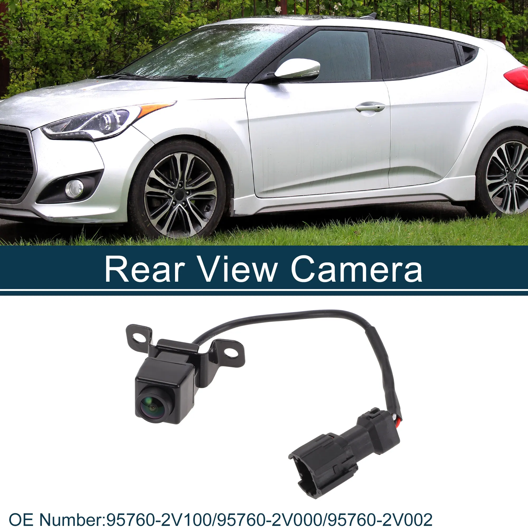 

UXCELL License Plate Rear View Camera for Hyundai Veloster L4 1.6L 2012-2017 Park Assist Camera Backup Reverse Camera