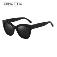 ZENOTTIC Gafas de sol polarizadas de acetato hechas a mano Gafas de sol de protección UV400 con sombra cuadrada de moda para mujer