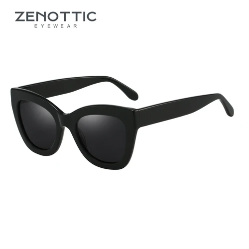 Imagen 1 del producto ZENOTTIC Gafas de sol polarizadas de acetato hechas a mano Gafas de sol de protección UV400 con sombra cuadrada de moda para mujer