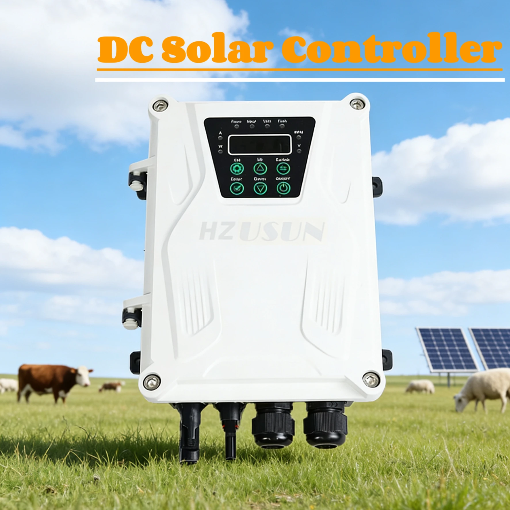 48V 24 Volt Solar DC Submersible Borewell Centrifugal Pump Controller MPPT 110V Borehole Impeller Water Pump Speed Controller